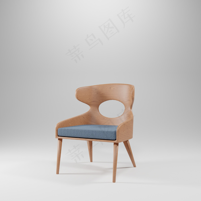 椅子和灰色背景