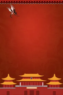 北京之旅北京故宫旅游背景素材