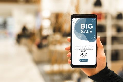 空白屏幕概念模型样机