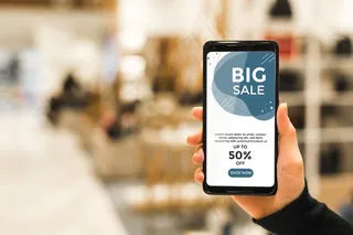 空白屏幕概念模型样机