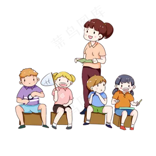 手绘卡通教师节师恩难忘