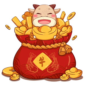 2021牛年新年png