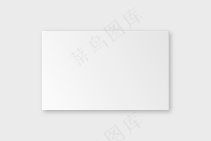 白色色调的空白名片样机矢量