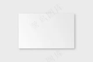 白色色调的空白名片样机矢量