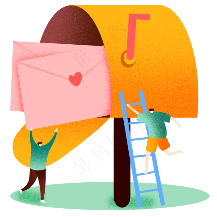 七夕节收信桶(2000X2000(DPI:300))psd模版下载