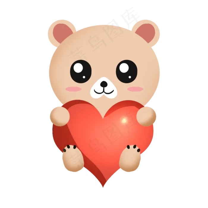 七夕卡通可爱动物PNG元素(2000X2000(DPI:300))psd模版下载