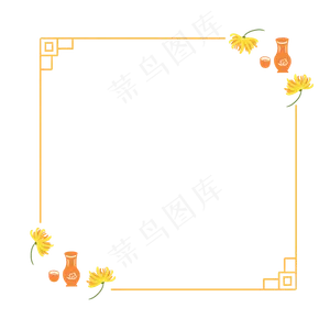 重阳节线条边框