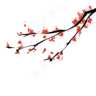 冬日绽放梅花枝