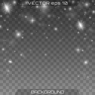 闪闪发光的魔法尘埃微粒