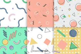 孟菲斯几何收藏背景