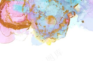 金箔水彩画背景
