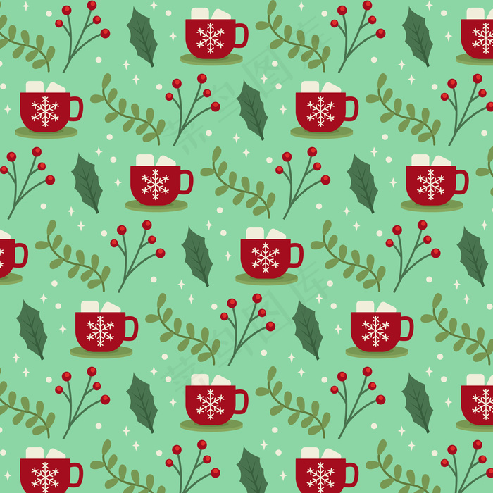 平面设计圣诞图案