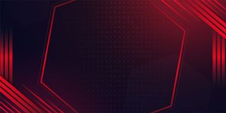 红色抽象横幅banner背景