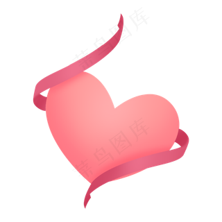 粉红色唯美梦幻七夕情人节爱心