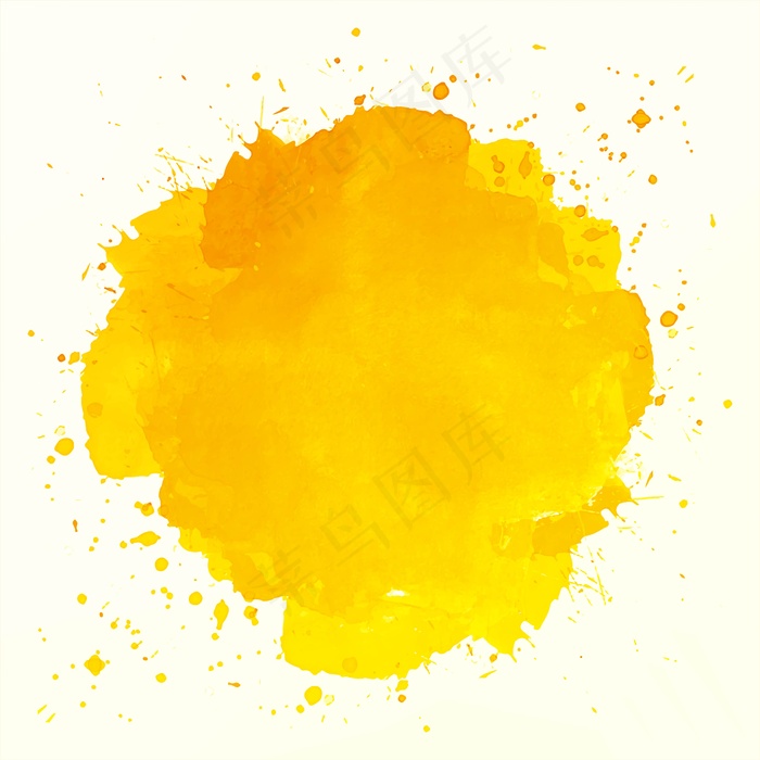 抽象橙色水彩背景