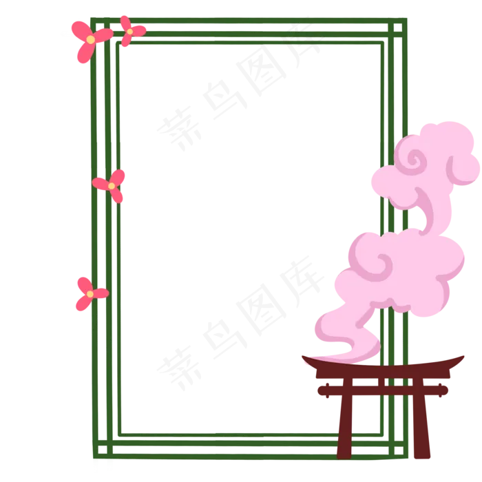 中国风中秋边框(2000X2000(DPI:300))psd模版下载