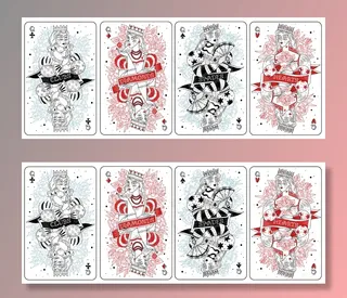 扑克牌皇后套装