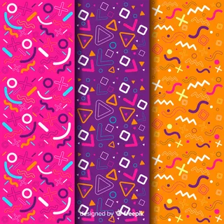 缤纷孟菲斯图案系列