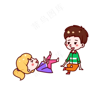 情人节情侣玩耍打闹