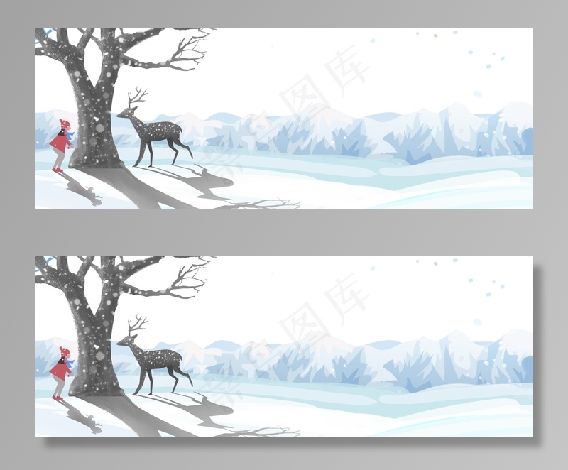 天猫冬装上新清新简约白色女装海报背景