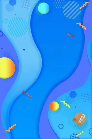 双十一返场狂欢节电商渐变流动球体