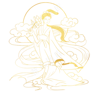 中秋节奔月嫦娥