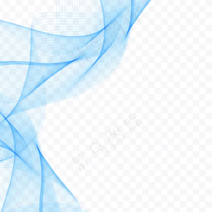 蓝色波浪形背景eps,ai矢量模版下载
