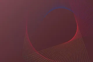 具有红色色调螺旋线框图案的技术背景