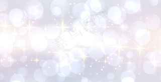 带文本空间的闪亮白色(bokeh)散景横幅banner