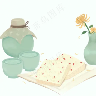 重阳节桂花糕酒水