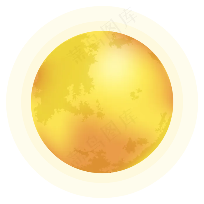 中秋节月亮装饰(2000*2000px 300 dpi )ai矢量模版下载