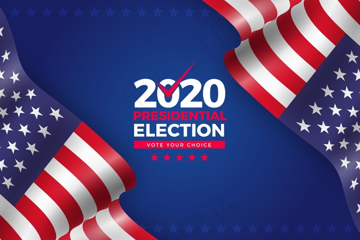 2020年美国总统大选背景eps,ai矢量模版下载