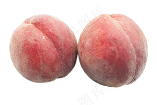 两个水果桃子