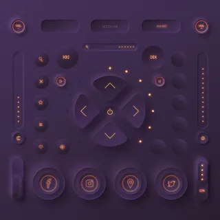 Neumorphic设计用户界面元素 Neumorphic设计用户界面元素
