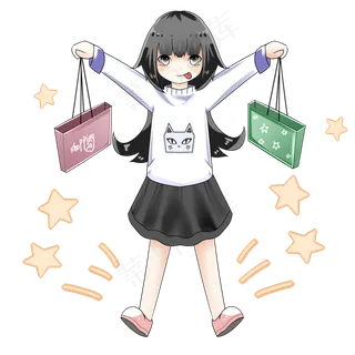 手绘双十一抢购节