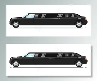 白色背景上的豪华轿车