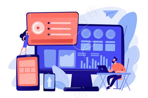 It经理将技术集成到业务操作中。企业it管理、it软件解决方案、企业架构概念说明