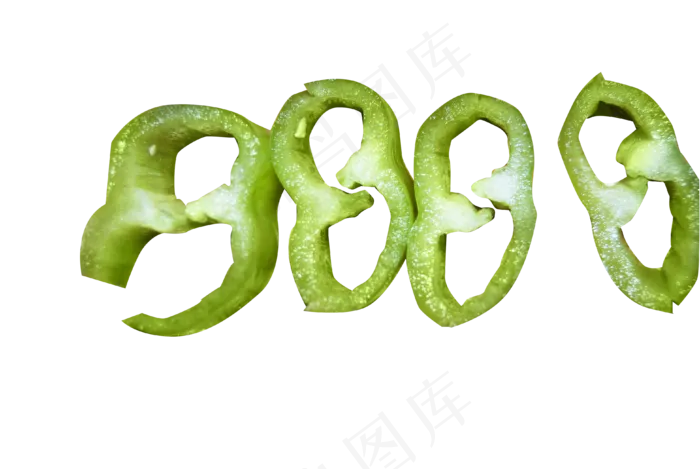 食物食材蔬菜佐料新鲜绿色辣椒(3872*2592px 300 dpi )