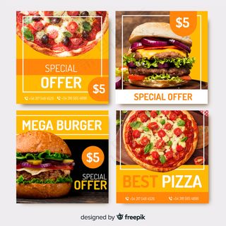 带照片的烹饪模板集