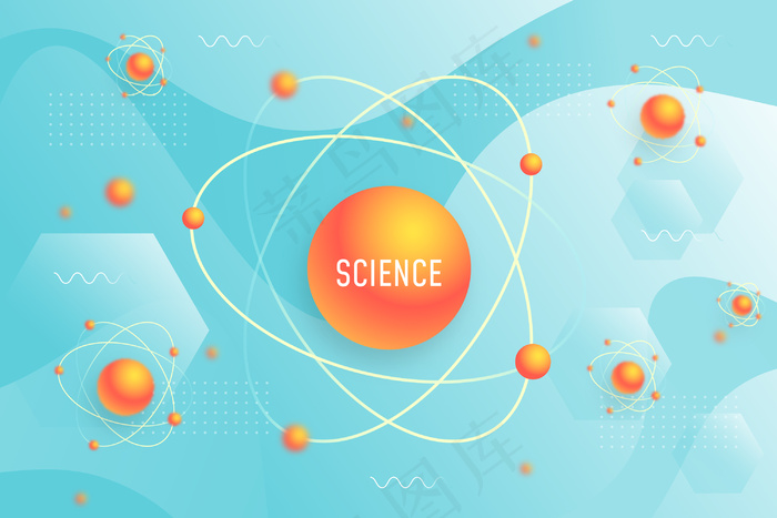 现实科学背景eps,ai矢量模版下载