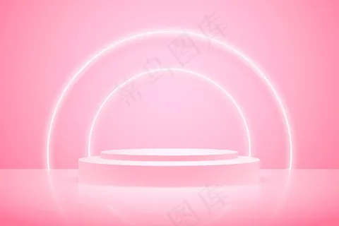 具有几何 3d 形状的讲台壁纸