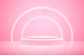 具有几何 3d 形状的讲台壁纸