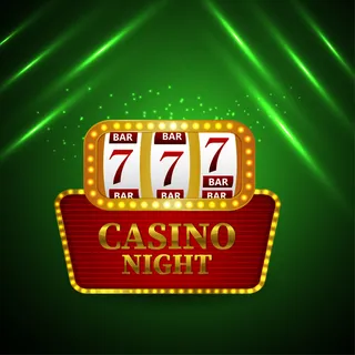 赌场在线黄金文本效果与*的绿色背景