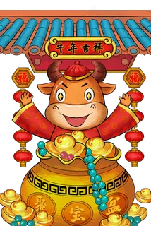 2021牛年牛春节新年新春