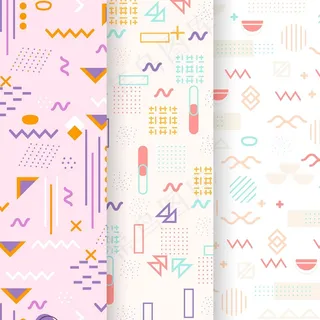 孟菲斯包装图案