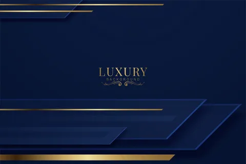 抽象深蓝纸背景三角形形状重叠层