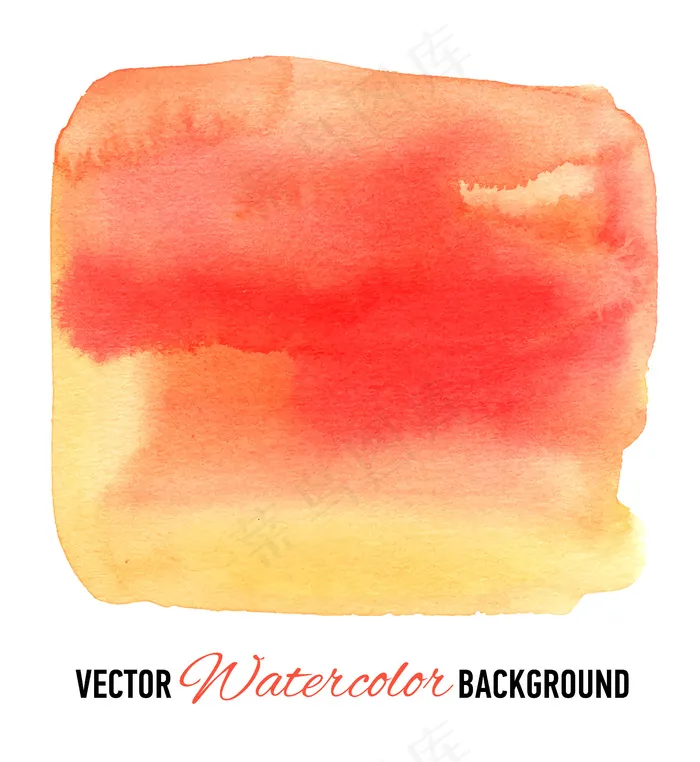 手绘水彩画背景。eps,ai矢量模版下载
