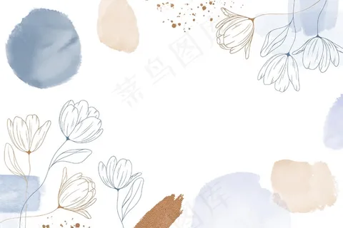 花卉水彩背景