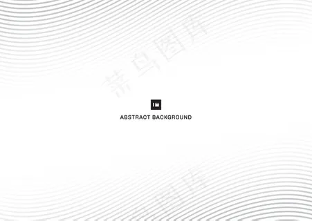 抽象的灰色线条曲线白色的背景。