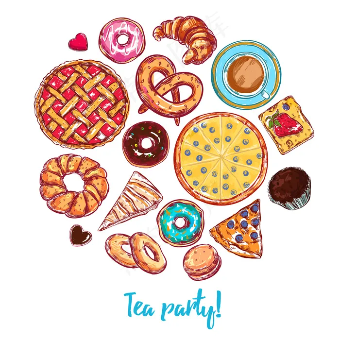 素描面包房eps,ai矢量模版下载